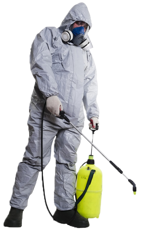 Pest Control Worker with transparent background.